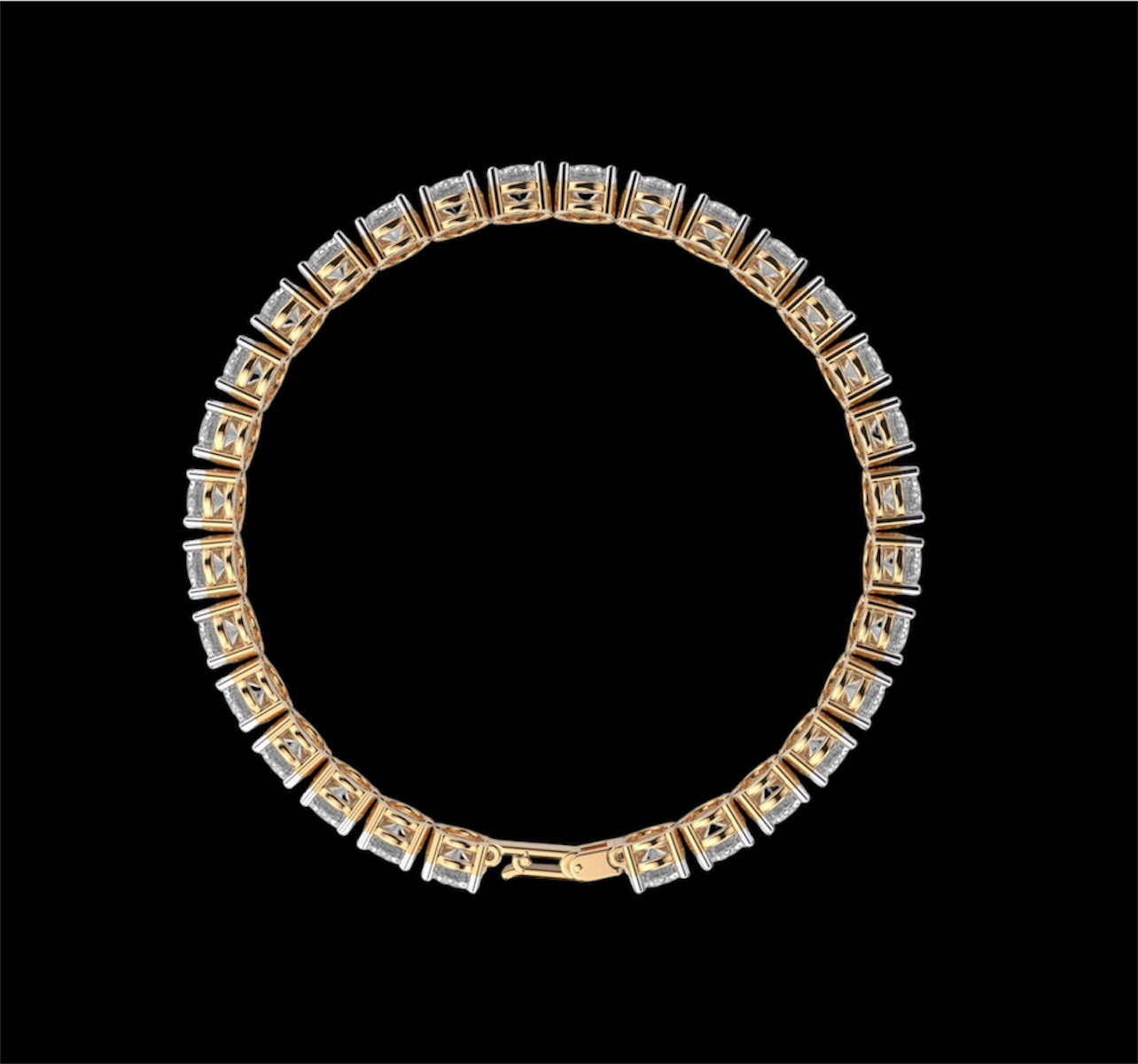 Solitaire tennis bracelet
