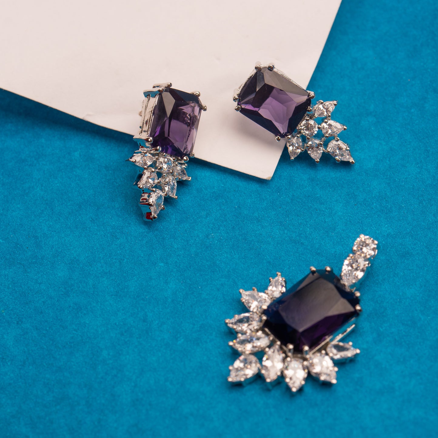 Crystal desire octo pendant set