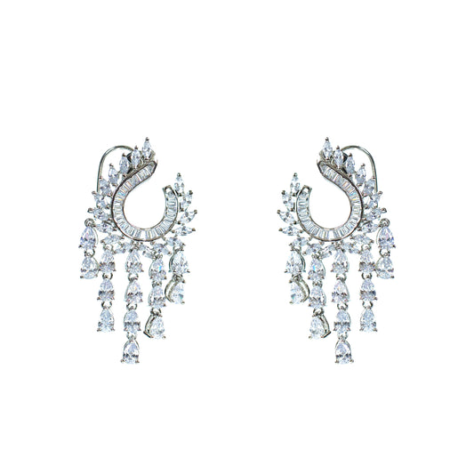 Buy Crystal indo-western dangler earring Online
