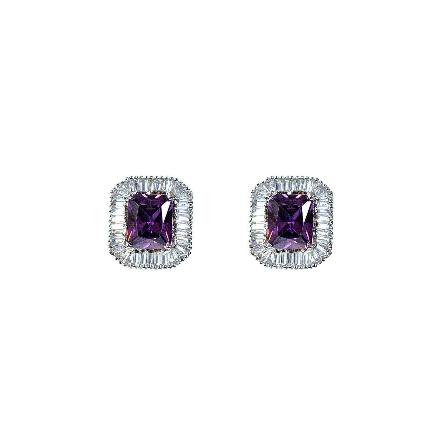 Buy Baguetta crystal stud earring online