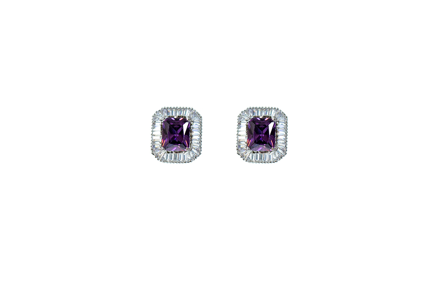 Buy Baguetta crystal stud earring online