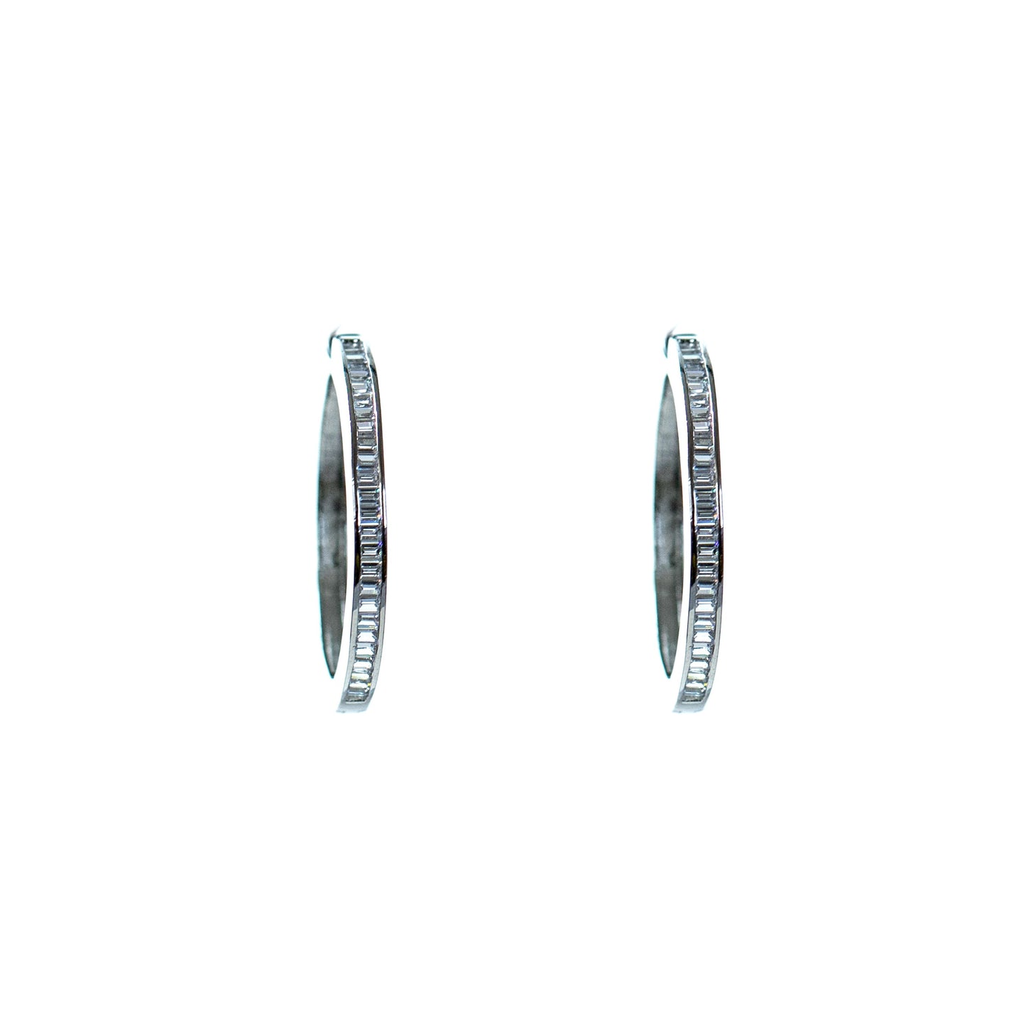 Buy Women baguette mini loop earring Online