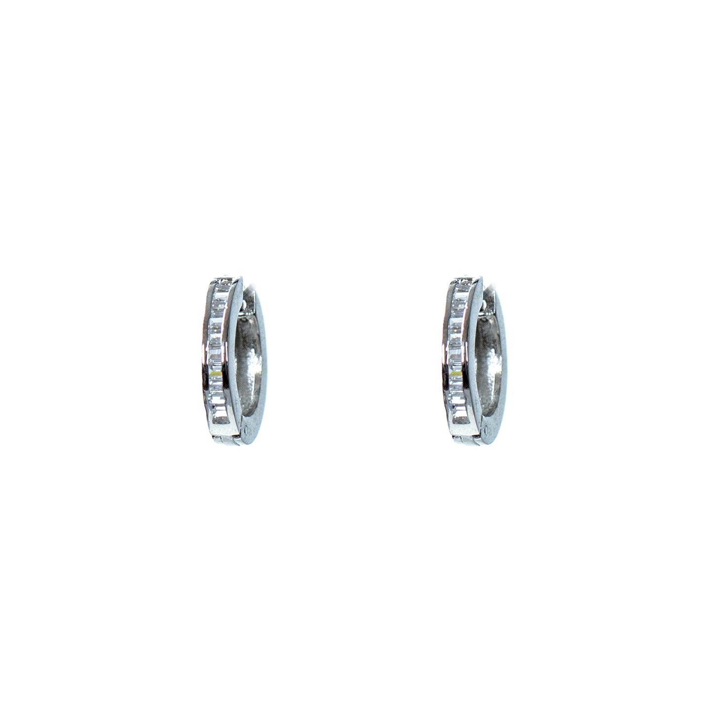 Buy Women baguette mini loop earring Online