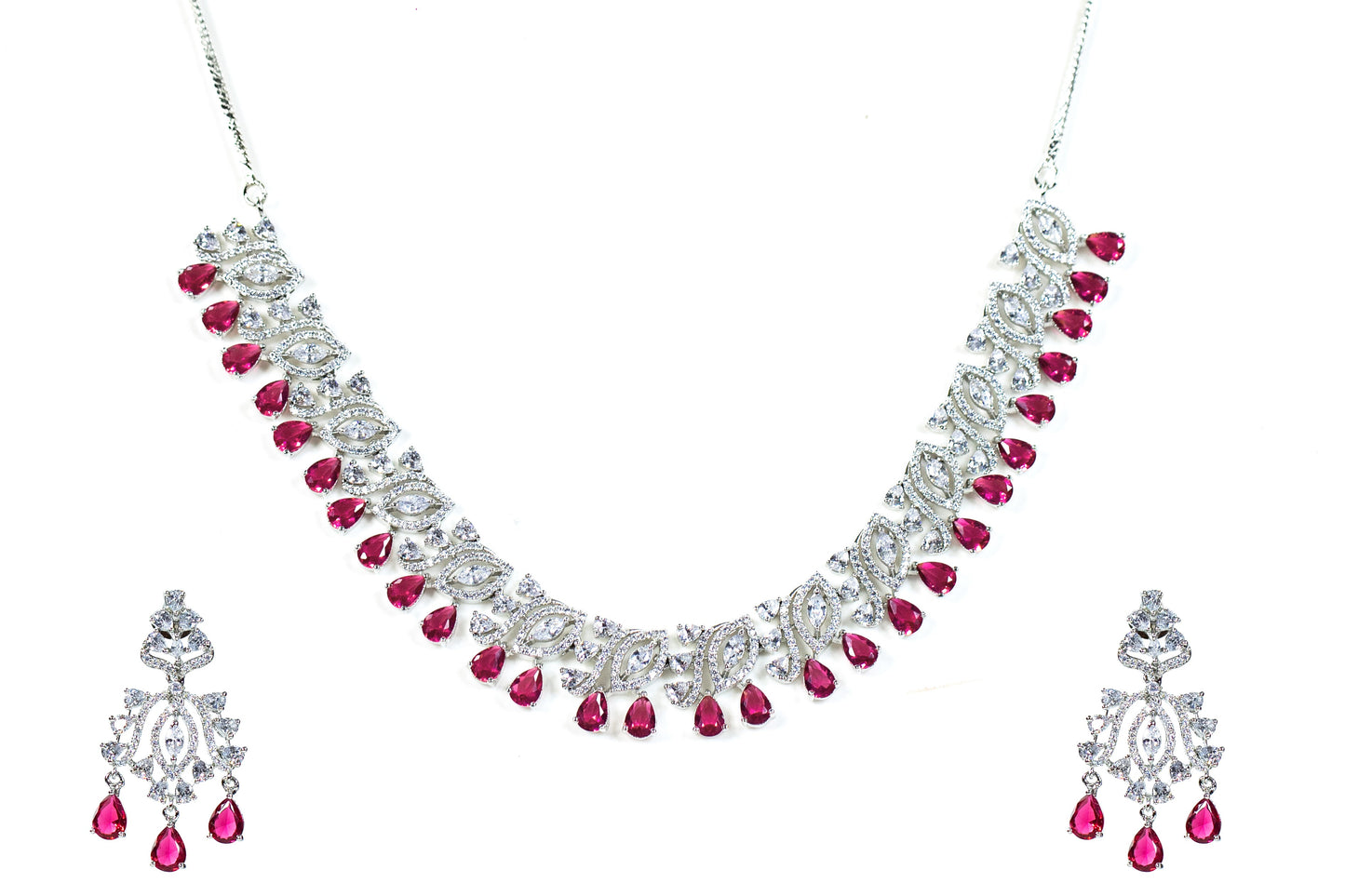 Buy Eternia Marquise ethnic Necklace set Online