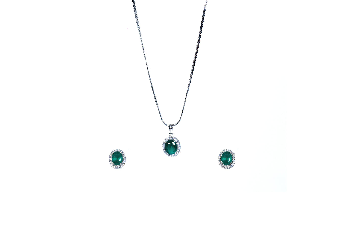 Buy Charm oval pendant set Online