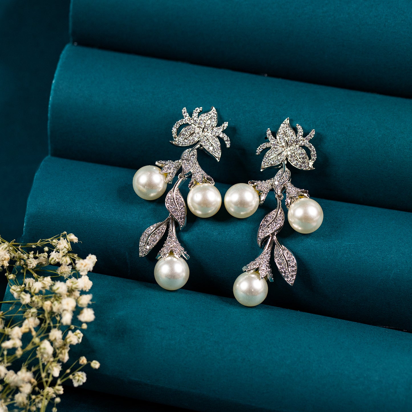 Buy pearl dangler earring Online
