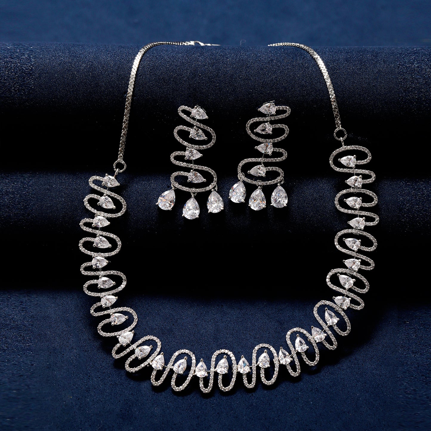 Classy western zircon Necklace set