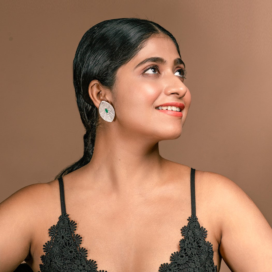 Buy clovia zircon stud earring Online