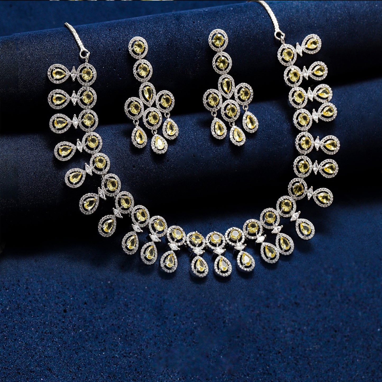 Beautiful Pearto statement necklace set Online In India