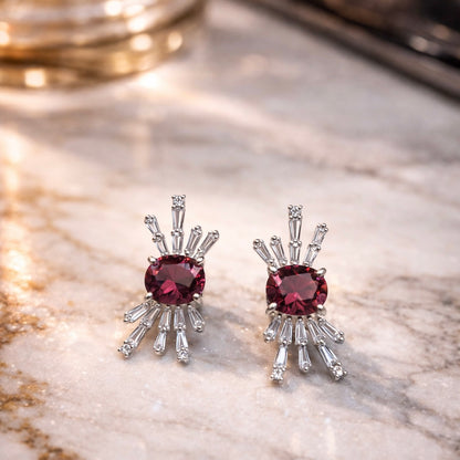 Sparkling Baguette earring