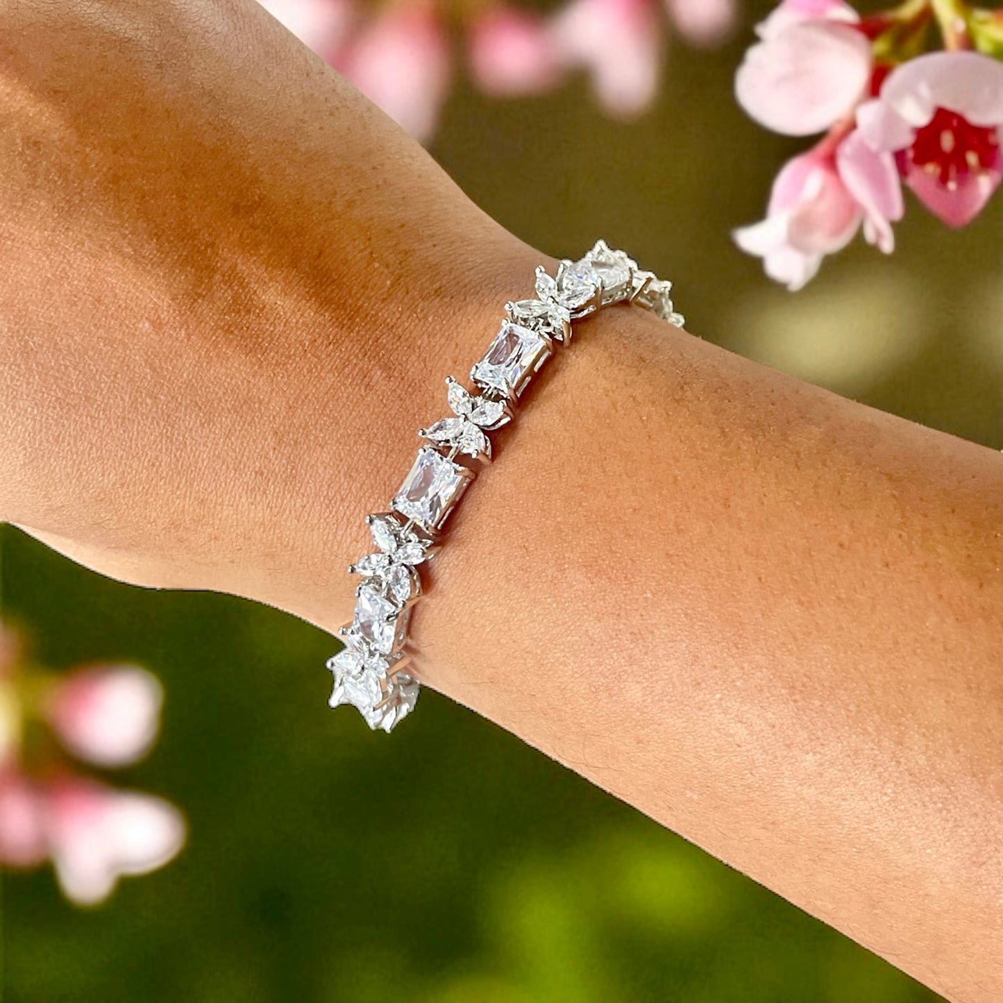 Blossom tennis bracelet