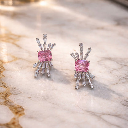 Sparkling Baguette earring