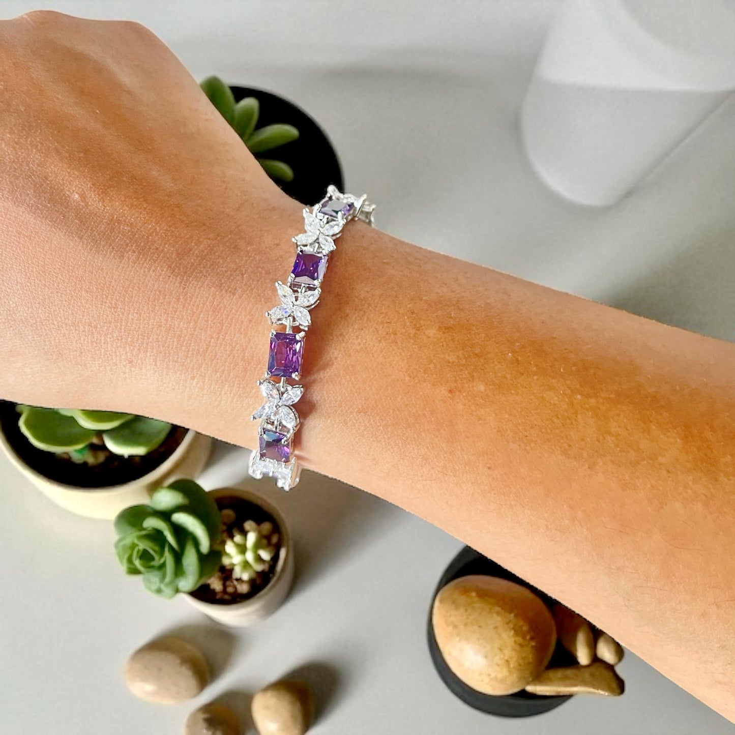 Blossom tennis bracelet