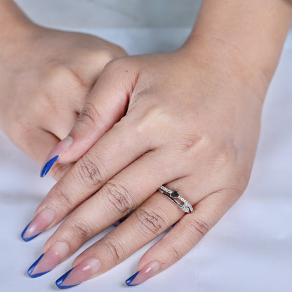 Hug of love zircon ring