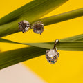 Solitaire charm pendant set