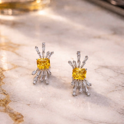 Sparkling Baguette earring