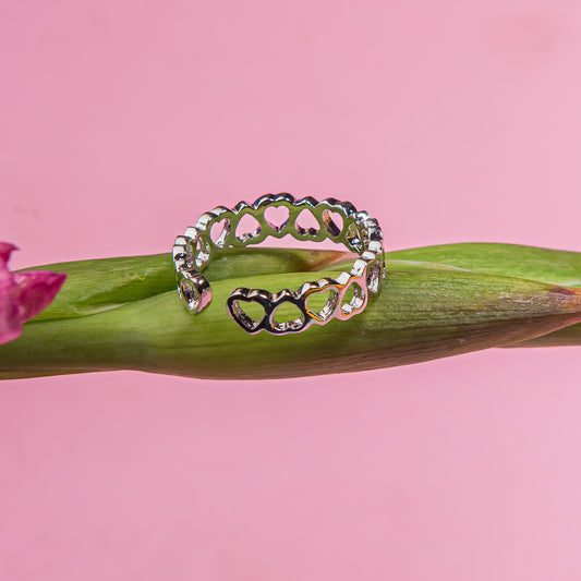 Handmade heart ring