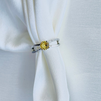 Infinity engagement ring