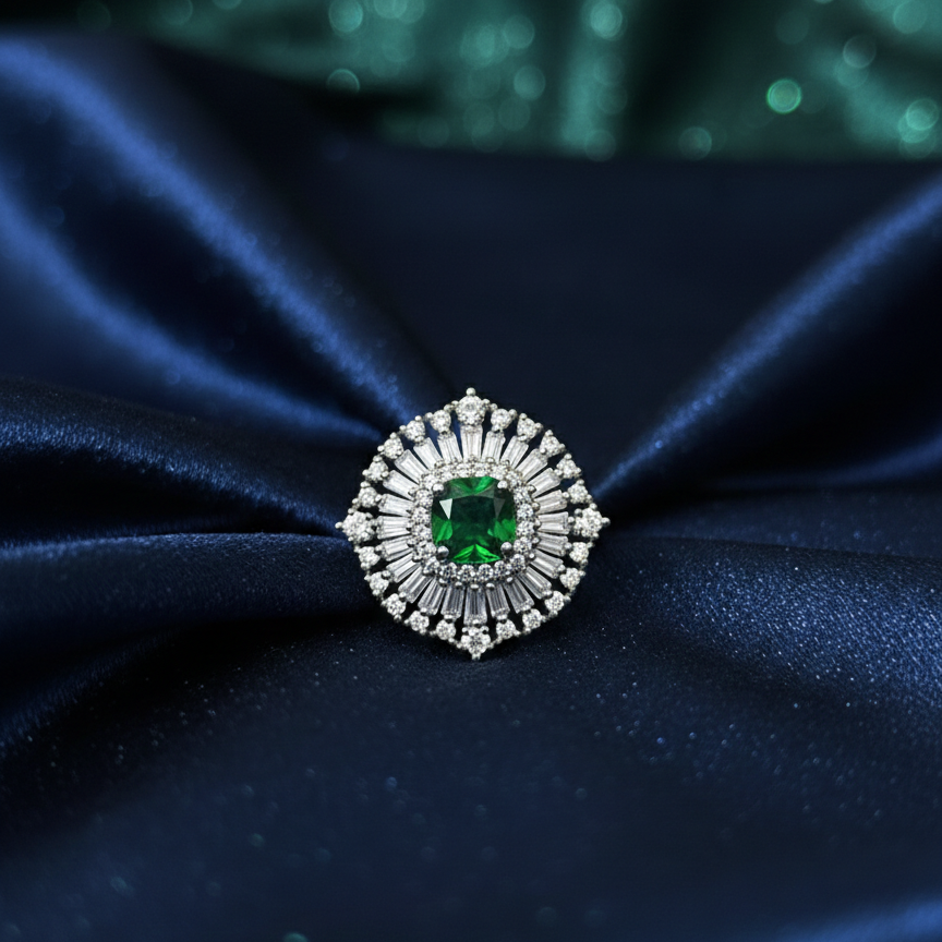 Baguett cocktail ring