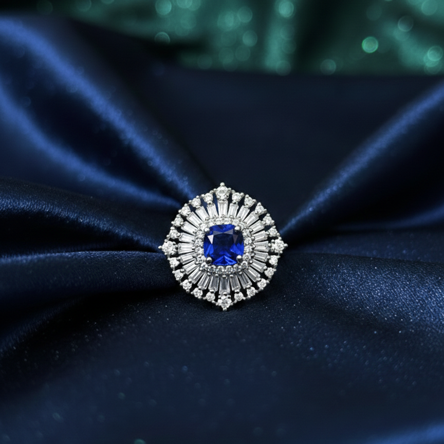 Baguett cocktail ring