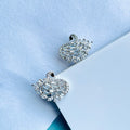 Swan crystal stud earring