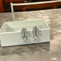 Eleganza pear stud earring