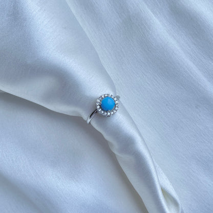 Solitaire halo ring