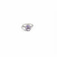 Oval hidden halo ring