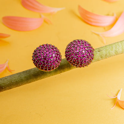 Color bomb stud earring