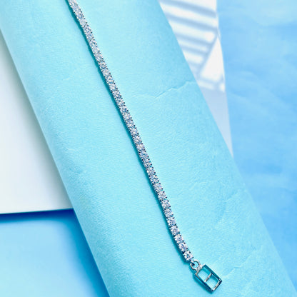 Solitaire tennis bracelet