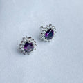 Minimella pear sparkle earring