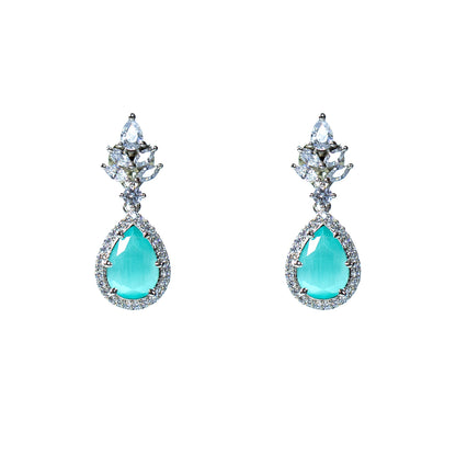 Beautiful Women pear zircon earring Online
