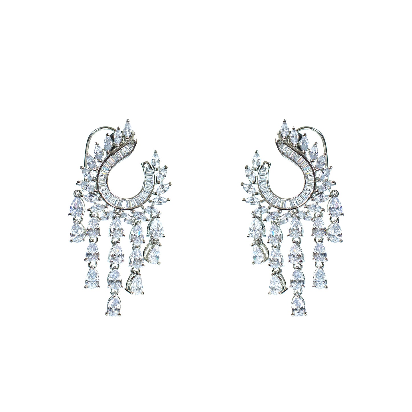 Buy Crystal indo-western dangler earring Online