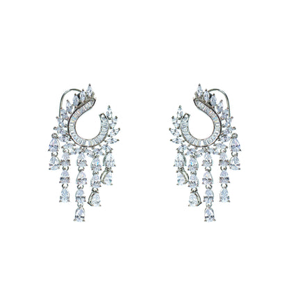 Buy Crystal indo-western dangler earring Online