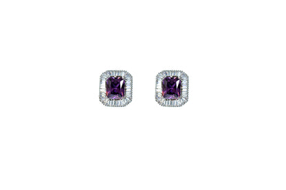 Buy Baguetta crystal stud earring online 