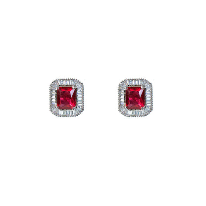 Buy Baguetta crystal stud earring online 
