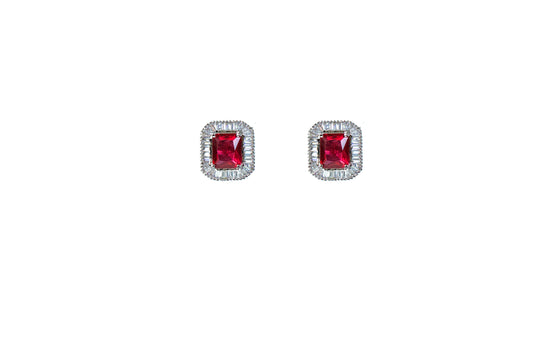 Buy Baguetta crystal stud earring online 