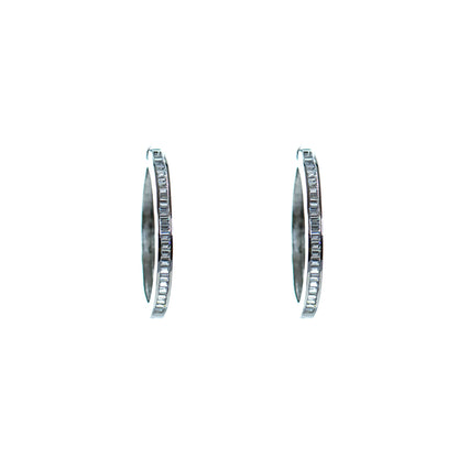 Buy Women baguette mini loop earring Online
