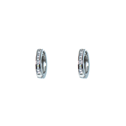 Buy Women baguette mini loop earring Online