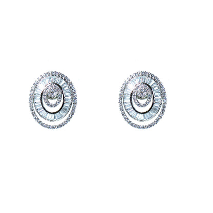 Buy Crystal baguette earring Online