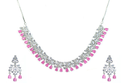 Buy Eternia Marquise ethnic Necklace set Online