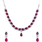 Pearto edge zircon necklace Set Online