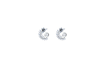 pearl stud earring set