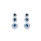 Crown zircon traditional earring