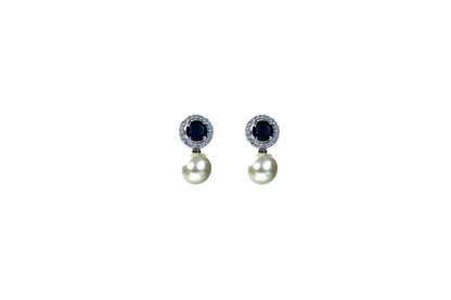 Beautiful Women pearl round stud earring 