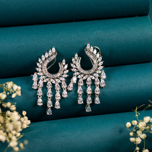 Buy Crystal indo-western dangler earring Online