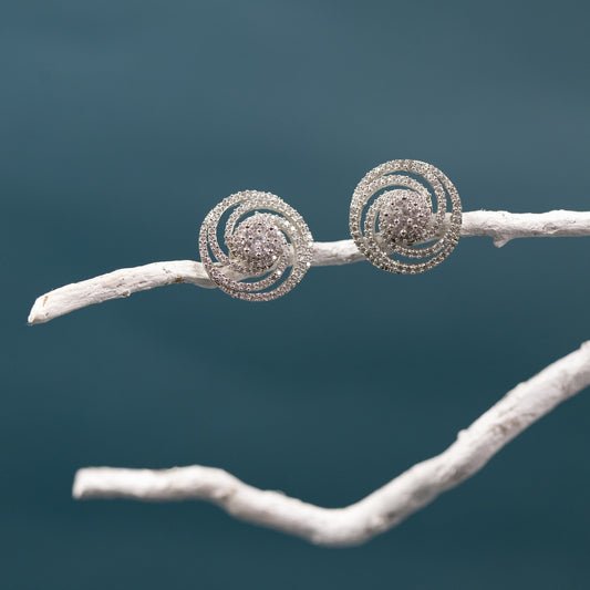 Buy Women spinning zircon stud earring Online