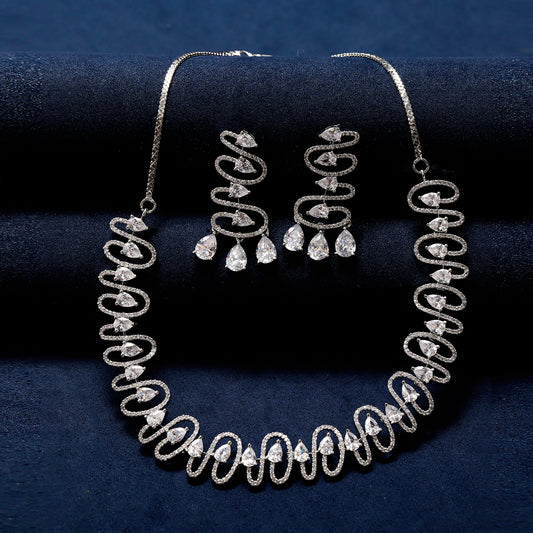 Classy western zircon Necklace set